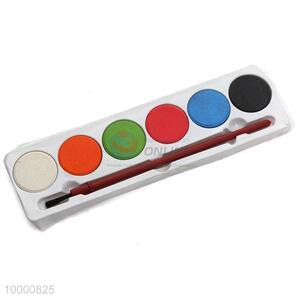 6 colors <em>waterpaint</em> with brush for chilren