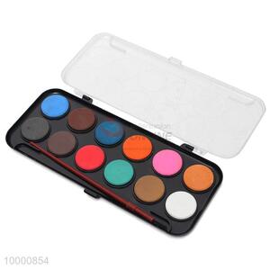 High quality 12 colors waterpaint with <em>brush</em>