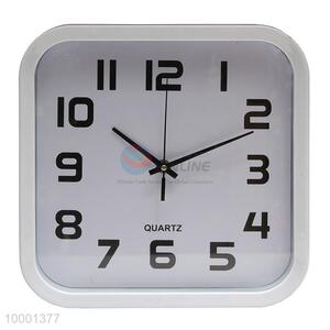 Square shaped wall clock with colorful border