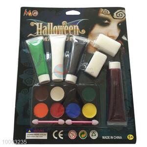8-Color Round Face Paint Kit With Blood