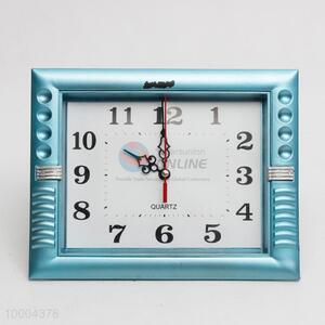 Rectangle wall clock With Blue Border