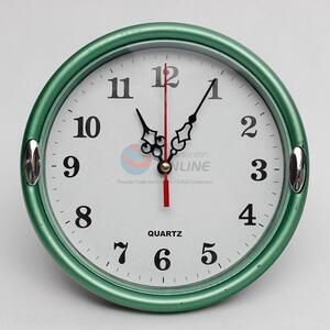Round Wall Clock With Green Border