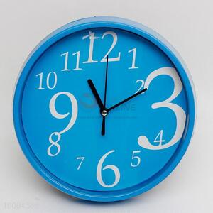 Blue Round Wall Clock
