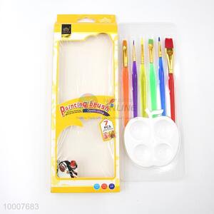 Wholesale High Quality 6PCS <em>Paintbrush</em> With Rainbow Brush-holder