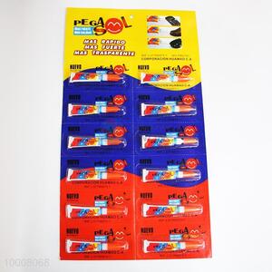 12PCS 1.5g Super Glue/Cyanoacrylate Adhesive With Blue/Yellow/Red Package