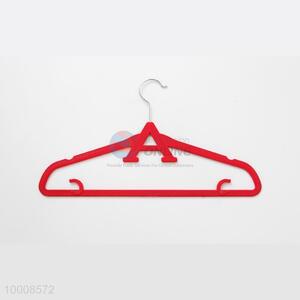 Wholesale Household A Shaped Head Plastic Clothes Hanger With Flocking