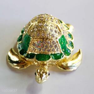 Wholesale Green Tortoise Magnificent Exquisite Plated Jewel Case/Box