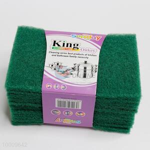 10pcs Hard Green Polyester Cleaning Scouring Pads