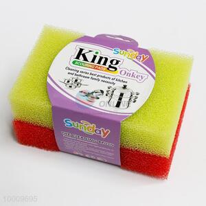 Popular Colorful Filter Sponge Scouring Pads of 2pcs