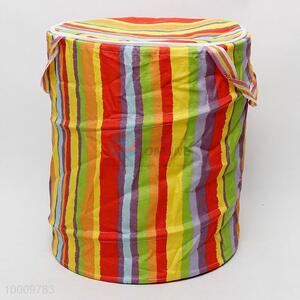 Colorful foldable linen basket
