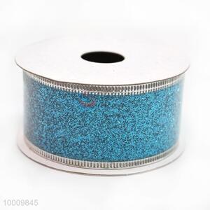 Wholesale Blue Pearl Yarn Ribbon With Paillette