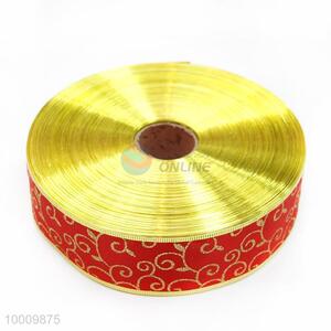 Wholesale Red Satin Ribbon With Pattern For Gift Pattern