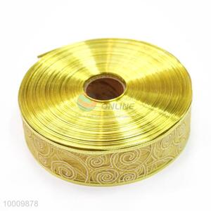 Wholesale Gold Pattern Pearl Yarn Ribbon For Gift Package