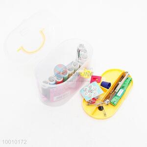 Wholesale Portable Sewing Needle And Thread Set With Yellow Plastic Box