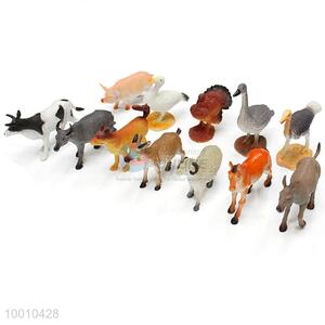Good quality 1pc  farm animal model with 12 styles to choose
