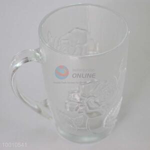 Wholesale Glass Housewares Clear Beer Tea Cup Glass Mug
