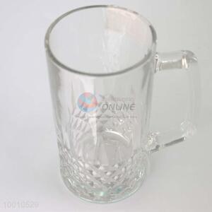 Clear Glass Cup With handle /Beer Glass /Wholesale Glass Tumblers
