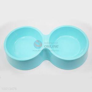 Wholesale High Quality Sky Blue Pet Bowl With Double Bowl