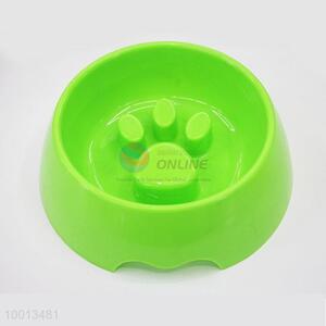 Wholesale Green Footprint Plastic Pet Bowl