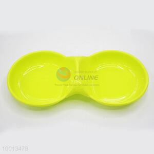 Wholesale High Quality Green Pet Bowl With Double Bowl