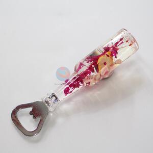 Delicate dry flower bottle opener