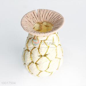 Fashion Cream-coloured Paper Flower Vase  For Home Decoration