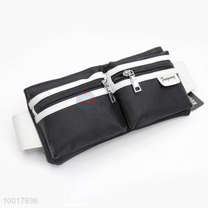 Hot sale cheap black-white waist bag for men
