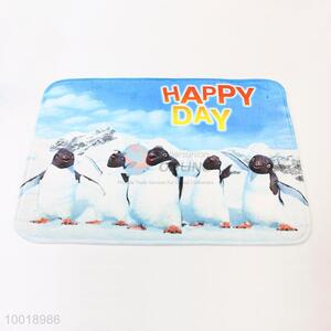 Penguin Pattern Protection Bath/Floor Mat