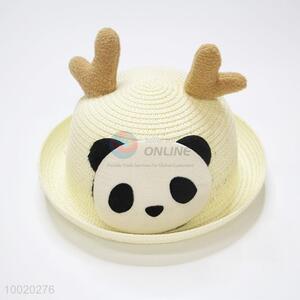 Lovely Panda Children Straw Hat