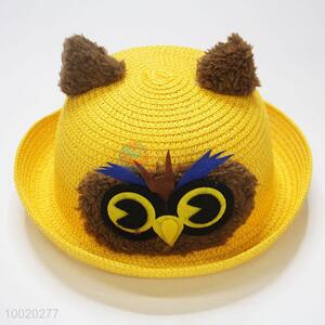 Lovely Night Owl Children Straw Hat