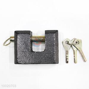 Wholesale 70mm Cheap Die Casting Iron Padlock with Black Plastic Coating