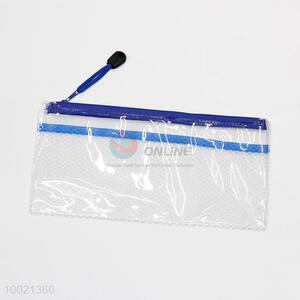 B6 High Quality School/Office Stationery Zipper Document Bag,Plastic Clear Waterproof Files <em>Folder</em>