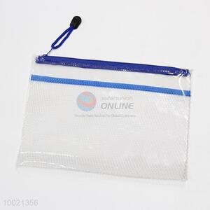 A5 High Quality School/Office Stationery Zipper Document Bag,Plastic Clear Waterproof Files <em>Folder</em>