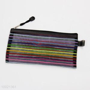 B6 Colourful Mesh Zipper <em>File</em> Stationary Bag