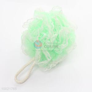 Green Mesh Bath Ball/Bath Spong with Lace