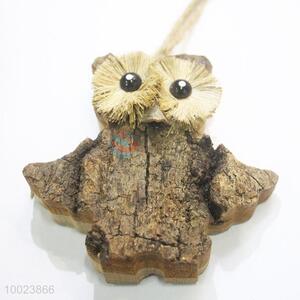Xylosma Owl with Rope Natural Material Home Decoration