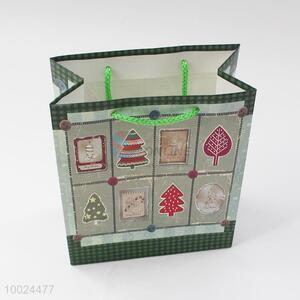17*21*8.5cm green cute gift bag for Christmas