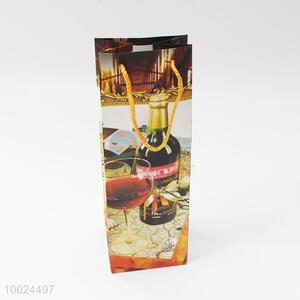 Paper wine bag printed with wine glass