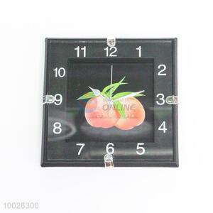 Square Fruit Style Wall Clock