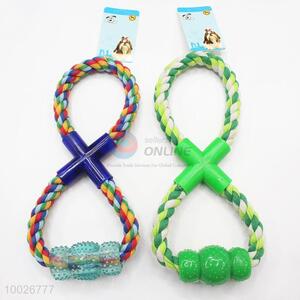 26cm Rope Winding Pull Tab Pet Bite Toys with 2 Colors