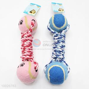 Wholesale colored cotton rope pet toy for dog training