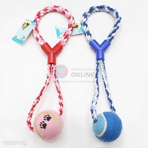 1pc Ball Tug Cotton Rope Pet Toys/Dog Tugging Toy