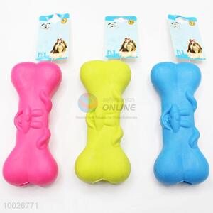 1pc Bone Shaped with Dogs Face Pet Toys with 3 Colors