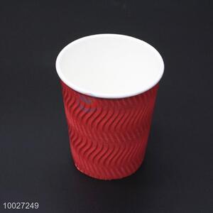 Red 8 OZ Disposable Paper Cup For Drinks