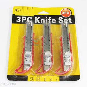 2.5*16CM 3PC Red Art Knife Set