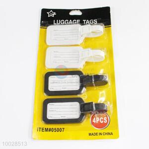 13*5CM 4PCS Luggage Tags, White and Black