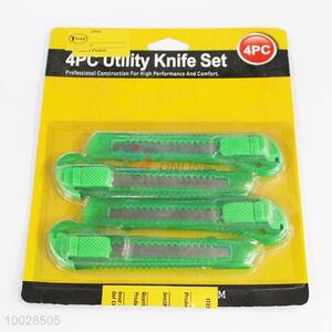 2.5*15CM 4PC Green Utility Art Knife Set