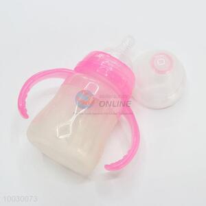 150ML Double Handle Silica Gel Baby Feeding-bottle