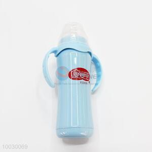 240ML Double Handle Thin and Long Stainless Steel Baby Feeding-bottle