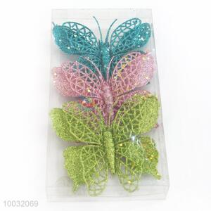 Colorful Christmas Tree Decoration Promotional Christmas Butterfly